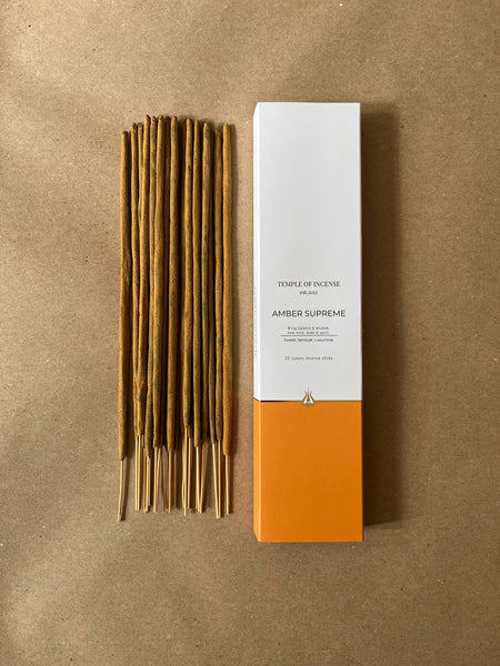 Amber Supreme | Incense Sticks by Temple of Incense