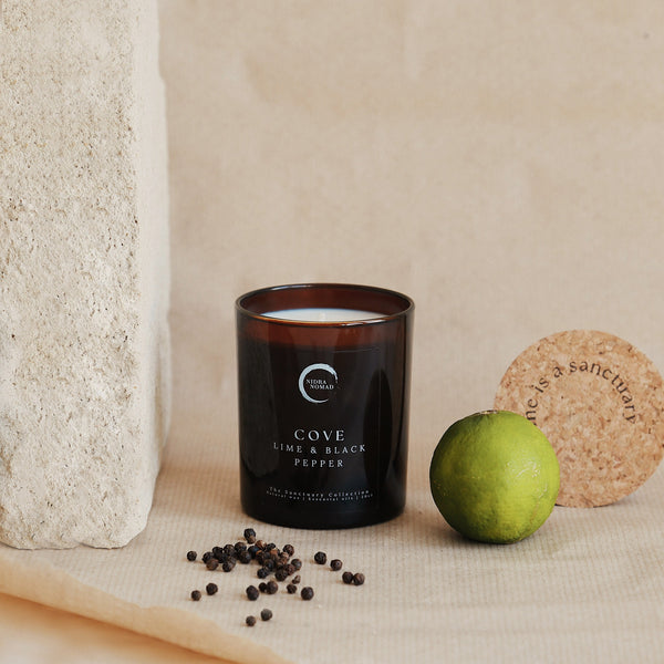 Lime & Black Pepper | Artisan Candles by Nidra Nomad
