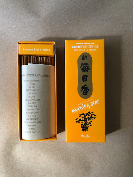Amber Incense Large Box | Morning Star by Nippon Kodo