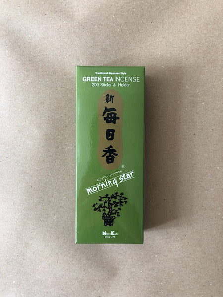 Green Tea Incense Large Box | Morning Star by Nippon Kodo