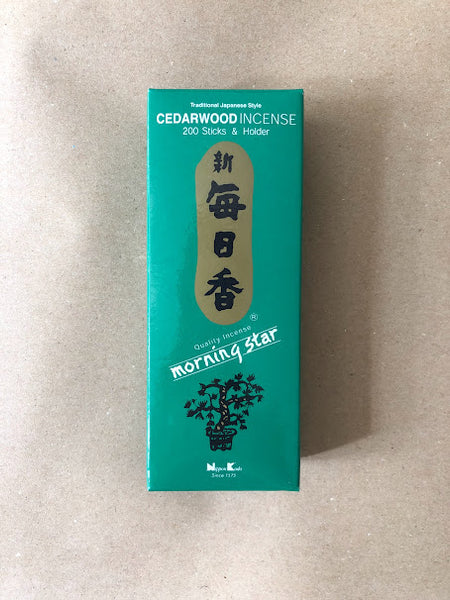Cedarwood Incense Large Box | Morning Star by Nippon Kodo