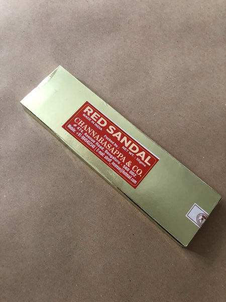 Red Sandal | Incense by Shroff Channabasappa