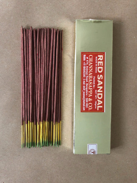 Red Sandal | Incense by Shroff Channabasappa