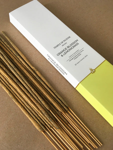 Orange Blossom & Lemongrass | Incense Sticks by Temple of Incense