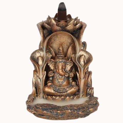 Bronze Ganesh Backflow Incense Burner