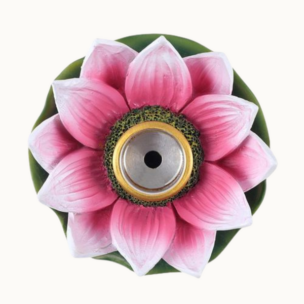 Coloured Lotus Backflow Incense Burner