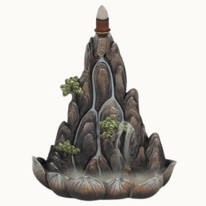 Bronze Mountain Backflow Incense Burner