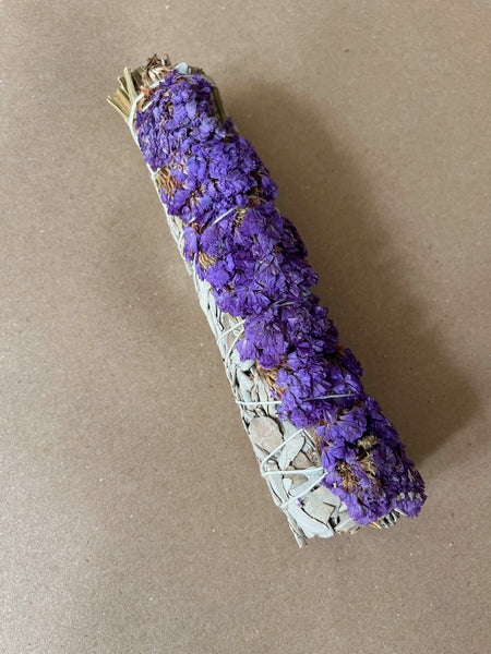 White Sage & Purple Sinuata Flowers