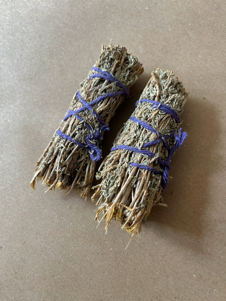 2x Mini Desert Sage Smudge Sticks | Sage & Palo Santo