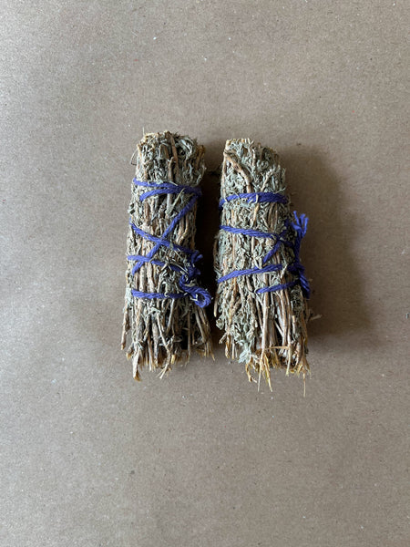 2x Mini Desert Sage Smudge Sticks | Sage & Palo Santo
