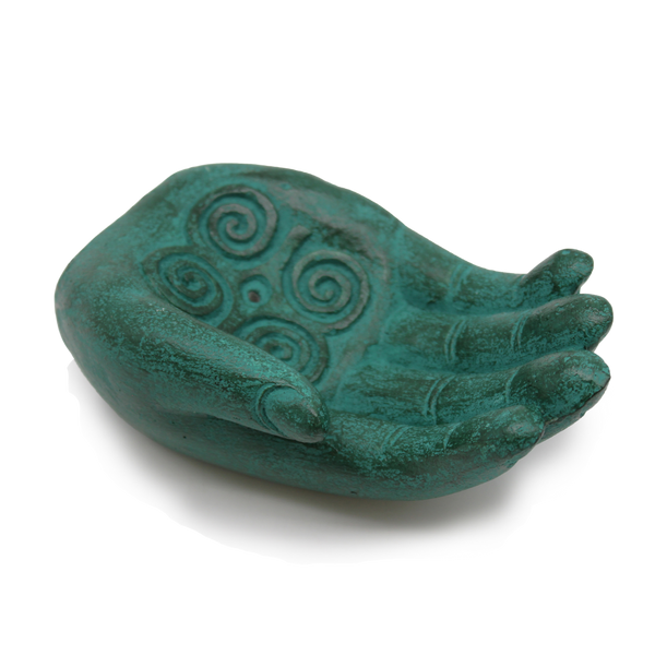 Hand Incense Burner | Stoneware | Strength (Green)