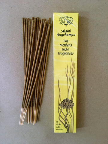 Shanti Nag Champa | The Mother's India Fragrances Incense
