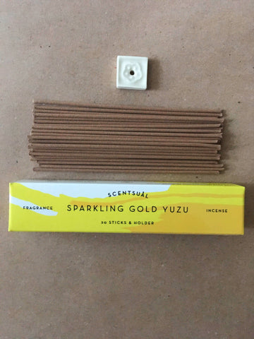 Sparkling Gold Yuzu Incense | Scentsual by Nippon Kodo