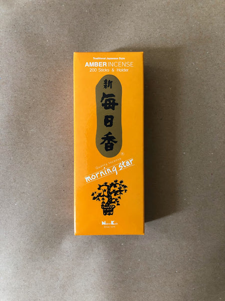 Amber Incense Large Box | Morning Star by Nippon Kodo