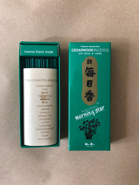 Cedarwood Incense Large Box | Morning Star by Nippon Kodo