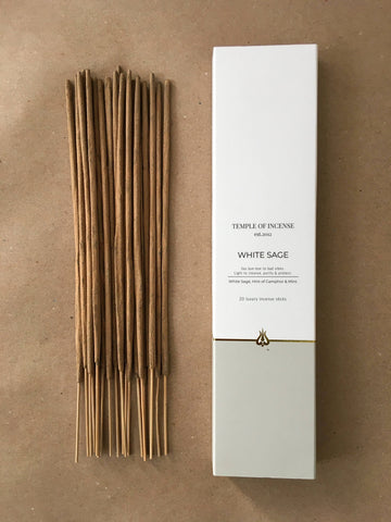 White Sage | Incense Sticks by Temple of Incense