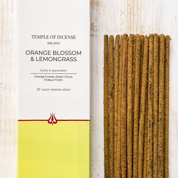 Orange Blossom & Lemongrass | Incense Sticks by Temple of Incense
