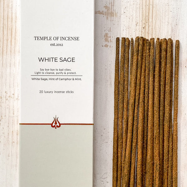 White Sage | Incense Sticks by Temple of Incense